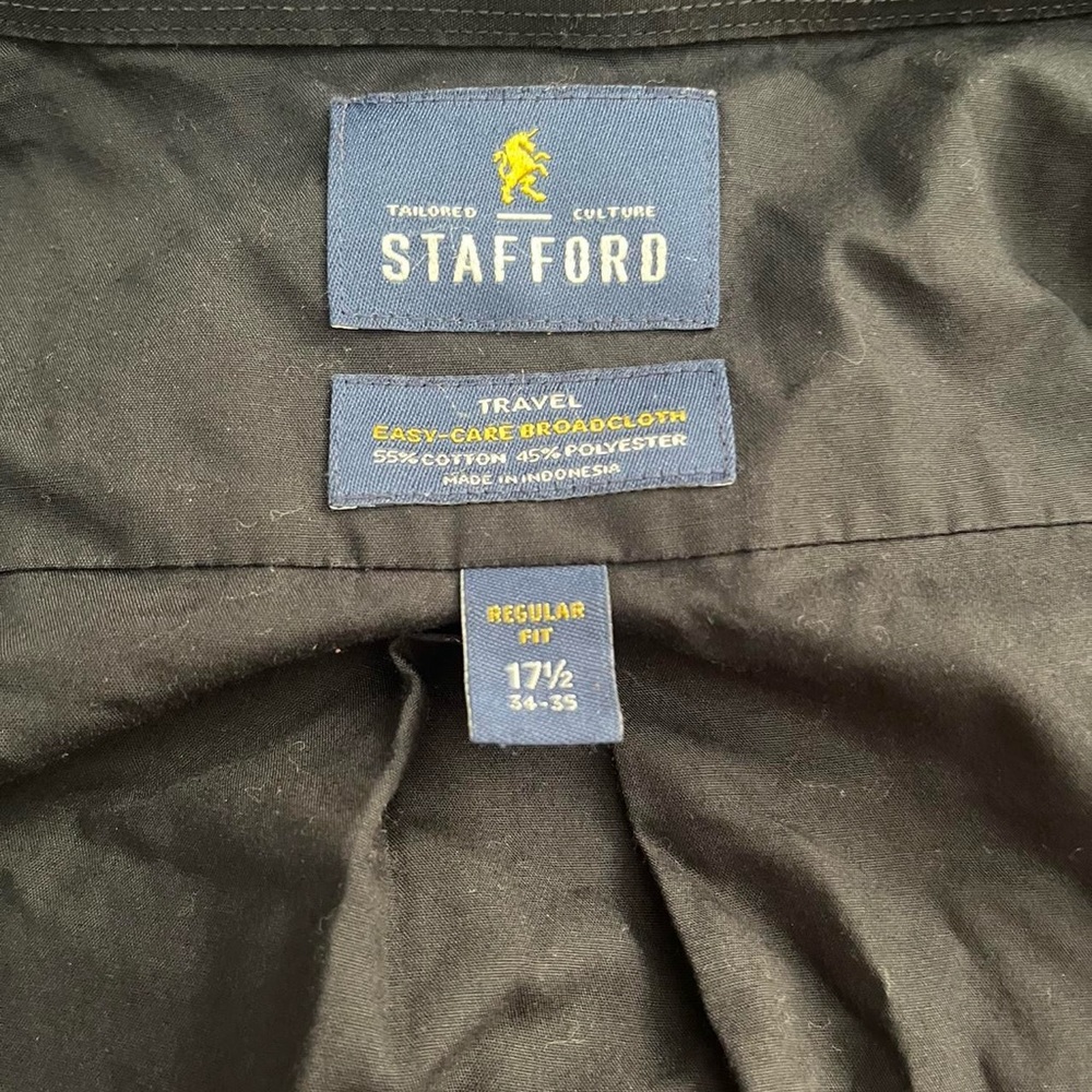 Stafford button down size 17 1/2 or 34-35
